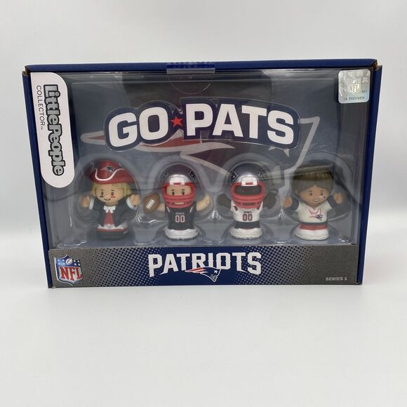 Fisher Price - Little People Collector x NFL - New England Patriots 4-Pack NEW - Picture 1 of 3